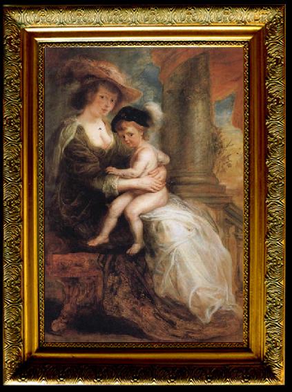 Peter Paul Rubens Helene Fourment and her Eldest Son Frans